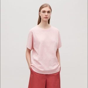 COS oversized speckled pink shirt